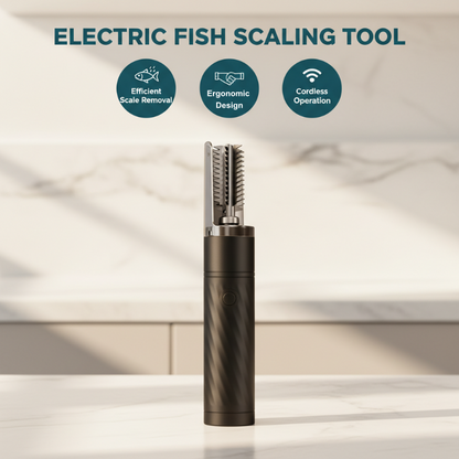🐟 50% RABATT NU! ✨ Uppladdningsbar automatisk fiskfjällare – snabb, skonsam & vattentät – perfekt för färsk fisk och hemmakockar 🐟