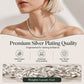 ✨50% RABATT NU! !✨Elegant halsband med flätad vete-kedja i silverfärg