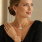 ✨50% RABATT NU! !✨Elegant smyckesset med strass, 4 delar