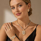 ✨50% RABATT NU! !✨Elegant smyckesset med strass, 4 delar