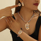 ✨50% RABATT NU! !✨Elegant smyckesset med strass, 4 delar
