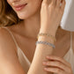 Elegant armband med glittrande hjärta för damer