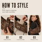 🐆 BEGRÄNSAD TID 50% RABATT! 🤎 Retro Leopardmönstrad Axelväska för Kvinnor – Vintage Crossbody-handväska med Nitaldetaljer ✨