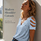 Nyhet✨ 👚 Klassisk scalloped V-hals med hjärtprint