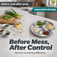 🍽️50% RABATT⏰ 4‑facks förberedelsebricka, ordnar ingredienser prydligt under matlagning – sparar tid och utrymme på köket