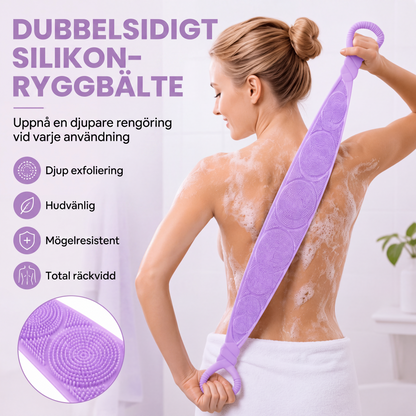 Dubbelsidig ryggskurborste i silikon