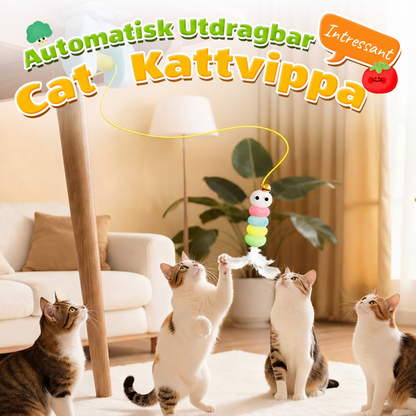 🐱 50 % RABATT NU! 🎣 Automatisk infällbar kattleksak – sensoriskt rik, USB-laddningsbar & platsbesparande – perfekt för aktiva katter 🧶