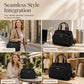 🎉 BEGRÄNSAD TID 50% RABATT! 👜 Casual Canvas Toteväska med Plisserade Sidofickor för Kvinnor – Minimalistisk Design, 8-Zons Organisation & Multifunktionell Styling ✨