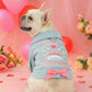 👑 50% RABATT! 💙 Söt Prinsess Denim Hundjacka, bekvämt tyg för små hundar i vardagen 🐶