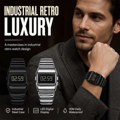 ⌚ 50% RABATT NU! ✨ Lyxig Digitalur – Polerat Metall, Tydlig Display & Heldagskomfort – För Kontor, Vardag & Kväll 💎
