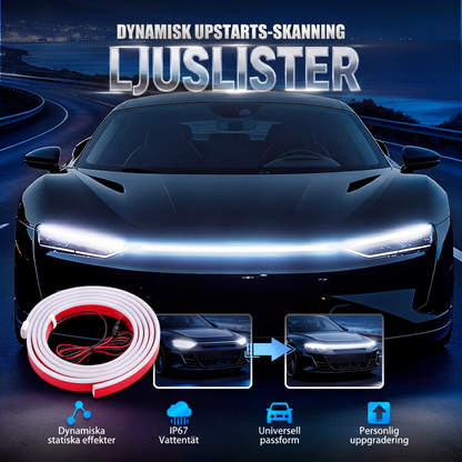 🔥【Dynamic Scan HoodBeam Kit】- 50 % RABATT! Lys upp motorhuven med hypnotiska, jämna svepande ljuseffekter! ✨🚗