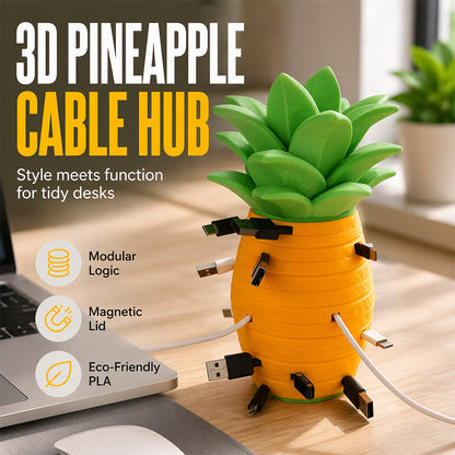 Creative Pineapple Desk Cable Organizer