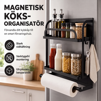 Magnetisk kylskåpsförvaringshylla