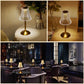 🪔 -50 %! ✨ Uppladdningsbar bordslampa i retrostil – akryl + järn – Ø11×30 cm – 2 W – pekskärm med 3 färger – Type-C – ögonskydd – guld 🏠