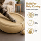 🐱 50 % RABATT NU! 🛏️ Slitstark sisalkattskrapa – krafsa, sova & leka – rymlig oval form + kattleksak – rädda din soffa! 🧶