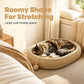 🐱 50 % RABATT NU! 🛏️ Slitstark sisalkattskrapa – krafsa, sova & leka – rymlig oval form + kattleksak – rädda din soffa! 🧶