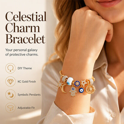 Celestialt Sol & Måne Berlock Armband