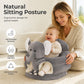 ✨50% RABATT NU! !✨🧸 Plysch Babystödsits – Ergonomisk, Stabil & Mjuk – Perfekt för Sittträning & Lek 🛋️