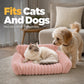 🐾✨ 50% RABATT! 🐱🐶 Mysigt soffdjurssäng – ultra bekväm, upphöjda kanter och supermjuk räfflad plysch.