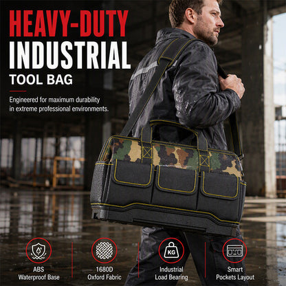 🧰 50 % RABATT NU! 💪 Heavy duty waterproof tool organizer – 1680D Oxford-tyg & ABS vattentät bas – perfekt för proffs och hantverkare 🛠️