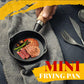 📢📢 NU 50% RABATT & I LAGER ⏰ 🍳 Mini Gjutjärnspanna 10 cm – Hälsosamt Gjutjärn, Jämn Värme & Trähandtag ✨