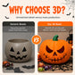 🎃 50 % RABATT! 🍬 Skapa kuslig Halloween‑stämning – Halloween Röd‑Ögd Pumpa Dekoration, ögonfallande utseende, enkel att placera