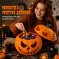 🎃 50 % RABATT! 🍬 Skapa kuslig Halloween‑stämning – Halloween Röd‑Ögd Pumpa Dekoration, ögonfallande utseende, enkel att placera