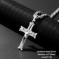 ✝️50% RABATT⏰ Djärvt korshänge halsband, tuff stil för vardag och gåva