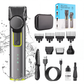 🎊🔥 4-i-1 Elektrisk Hårklipper Set – 90 Min Batteritid, IPX5 Vattentålig & LED-Display