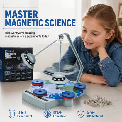 🧲50% RABATT⏰ 12‑i‑1 magnetvetenskapssats, stimulerar barns intresse för vetenskap🛰️