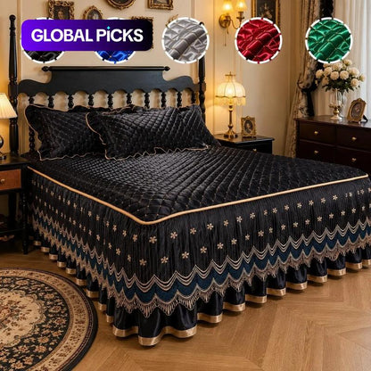 🛏️ 50% RABATT! 🧵 Quiltad Sängkappa – Andningsbar, heltäckande & enkel att montera ✨