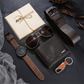 🎁50% RABATT⏰ Herr 7‑delars presentset, komplett med klocka plånbok skärp solglasögon nyckelring – perfekt gåva för födelsedag och festliga tillfällen💼