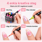 24-färgers dubbeländade nagelkonstpennor set