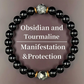 💎✨50% RABATT⏰ Elegant obsidianarmband, klassisk design, vacker accessoar🖤