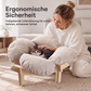 🐾 Trä Husdjurssäng med Blomdesign – Upphöjd Katt- & HundbBädd för Små Husdjur🛋️
