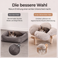 🐾 Trä Husdjurssäng med Blomdesign – Upphöjd Katt- & HundbBädd för Små Husdjur🛋️