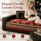 🛋️50% RABATT⏰ Vintage blommig chenille soffskydd, mjukt & slitstarkt❤️