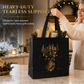 🎄 TIDSBEGRÄNSAT 50 % RABATT! 🖤 Svart Julklappsväska i Non-Woven