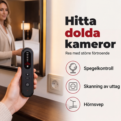 🛡️ 50 % RABATT NU! 🔍 Anti-spionkamera- och GPS-detektor – Bärbar, känslig och enkel att skanna – Hitta dolda kameror och spårare var som helst 📡