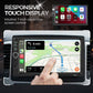 🚗 BEGRÄNSAD TID 50% RABATT! ✨ 7-tums Dubbel-DIN Bilstereo – Trådbunden CarPlay & Android Auto, Backkamera-ingång 📱