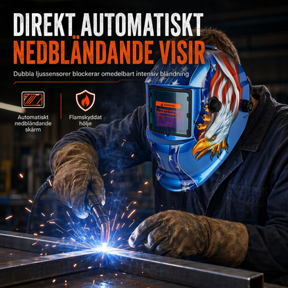💥Automatiskt nedtonande svetshjälm – Soldriven, för TIG/MIG med skyddande funktion ✨