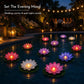 🔥🎁Nyhet 50 % RABATT🔥Vattentäta, flytande lotuslampor med LED-belysning