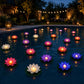 🔥🎁Nyhet 50 % RABATT🔥Vattentäta, flytande lotuslampor med LED-belysning