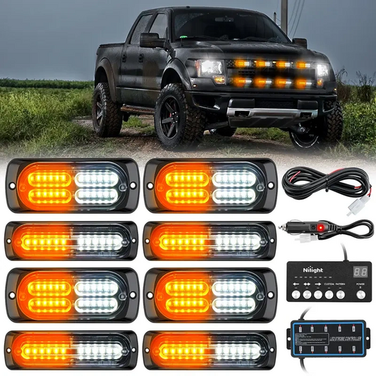 📢📢 50 % RABATT NU! ⏰ Ultratunn LED-blixtljus & varningsljus för lastbil & fordon