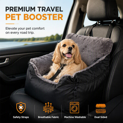 🚙50% RABATT🐶 Halvsluten bilstol för husdjur – Säker bilsits för hund 🛡️