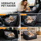 🚙50% RABATT🐶 Halvsluten bilstol för husdjur – Säker bilsits för hund 🛡️