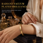 🌸 50 % RABATT NU! 🌸 Armring i titan och rostfritt stål med 18K vakuumplätering och graverad text