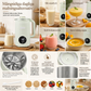 📢📢50% RABATT NU!! ⏰Automatisk sojamjölksmaskin för hushållsbruk och kraftfull mixer med 1500 ml kapacitet, filterfri, multifunktionell matberedare med 10 blad och innerfoder av 304 rostfritt stål🥛