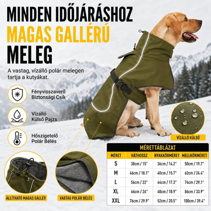 🐶50% RABATT❄️Vadderad Vinterjacka för Medelstora och Stora Hundar – Tjock och Varm, skyddar mot kyla utomhus💥