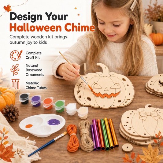 🎃 50 % RABATT! Måla, bygg och dekorera tillsammans – Halloween-DIY-kit för hela familjen